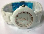 Omega Watches Replica For Sale - Omega Ladymatic Co-Axial White Ceramic Ladies Watch